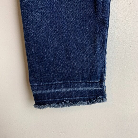 Hudson Medium Wash Distressed Bottom Skinny Jeans - Picture 9 of 10